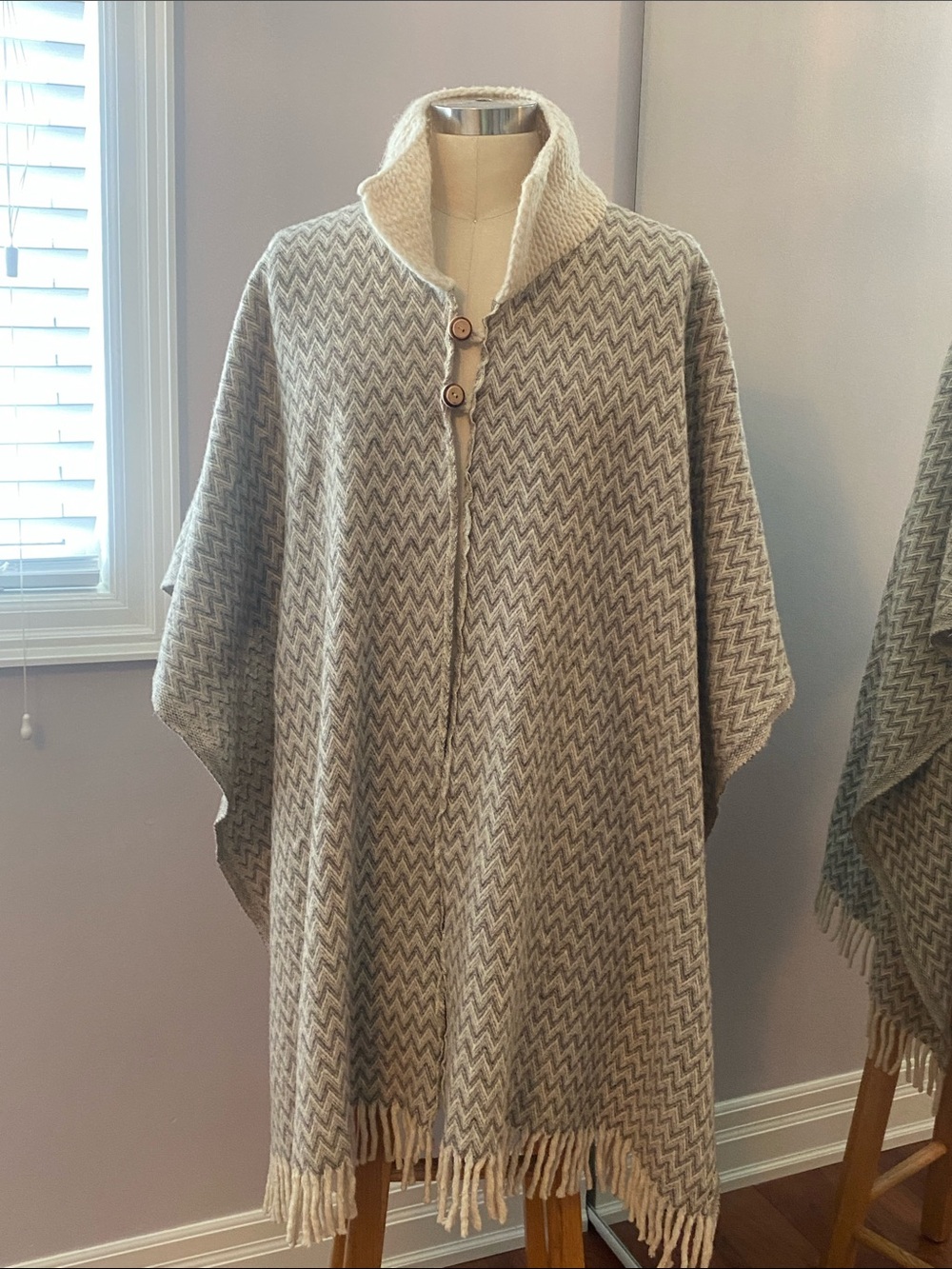 Wool poncho